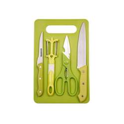 Stainless Steel Kitchen Knife Knives Set With Knife Scissor (Pack Of 5)
